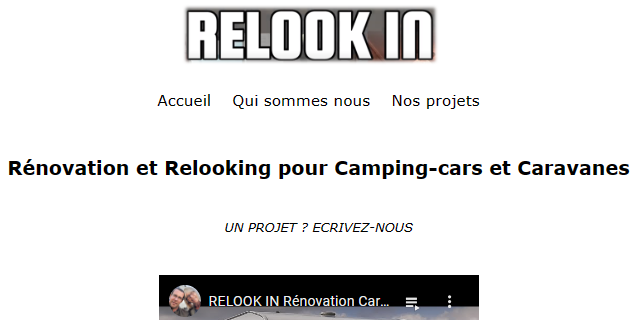 Photo du projet Html Css Site Vitrine réalisé pour Relook In